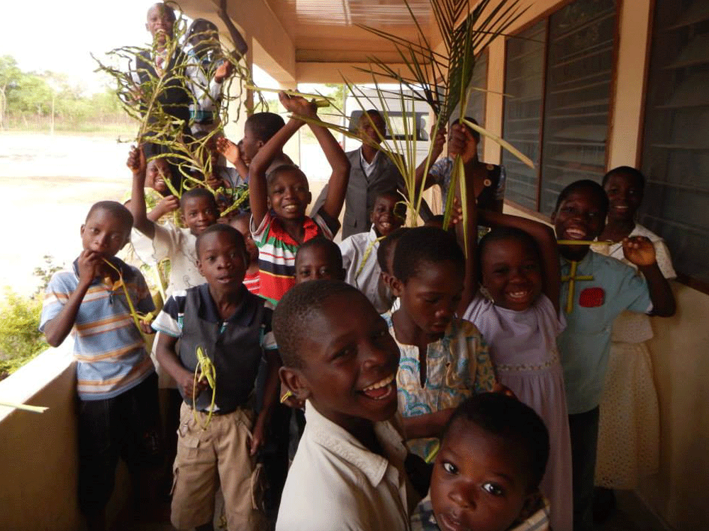 Group of children smiling